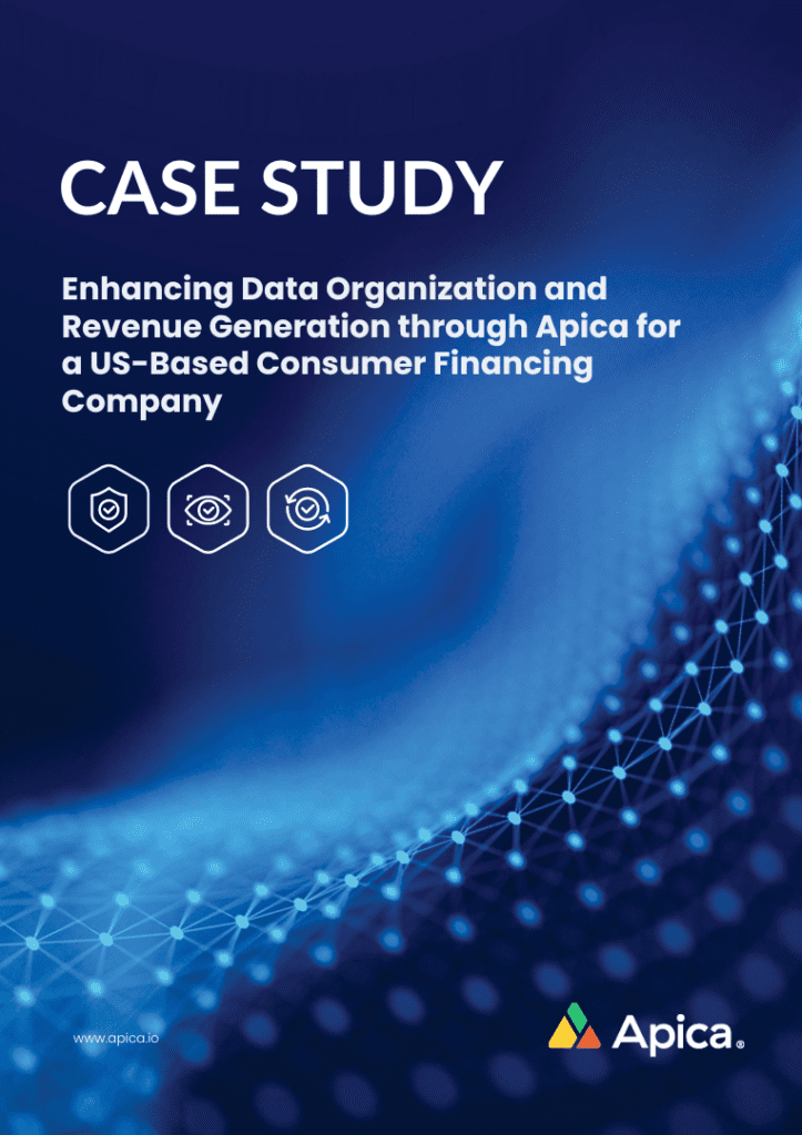 Product briefs, technical briefs, data sheets of Apica & its capabilities 17 Apica for Consumer Financing Company